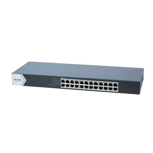 24-Port Gigabit Switch Hikvision DS-3E0524-E(C) 24 × 10/100/1000 Mbps RJ45 Port Easy Plug-and-Play Installation Rack-Mounting Rugged Metal Case