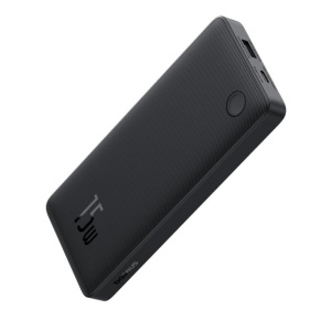 Baterie externa Baseus Airpow Lite, 10000mAh, 15W, 1 x USB; 1 x USB Type-C IN/OUT, total 3A (include cablu 30cm USB la USB Type-C), negru