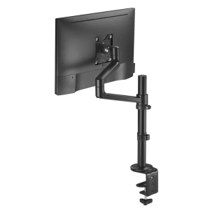 Brat monitor Neomounts DS60-425BL1; pentru display-uri cu diagonale 17"-27", sistem de prindere VESA 75x75~100x100, greutate maxima suportata 8kg, tilt +90°, -30°, swivel +90°, -90°, rotate +360°, distanta fata de perete 128-459mm; inaltime reglabila - Img 2
