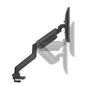 Brat monitor Neomounts DS70-450BL1; pentru display-uri cu diagonale 17"-42", sistem de prindere VESA 75x75~100x100, greutate maxima suportata 15kg, full motion, tilt +45°, swivel 90°, rotate 180°; gas spring; culoare negru. Garantie 5 ani - Img 2