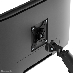 Brat pentru monitor Neomounts, tip full motion, pentru display-uri cu diagonale 17"-35", sistem de prindere VESA 75x75~100x100mm, greutate maxima suportata 9kg pentru ecranele plate si 8kg pentru ecranele curbate, tilt +45°, -45°, swivel +45°, -45°, - Img 3