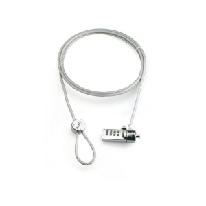 Cablu de securitate laptop Natec, lungime cablu 180 cm, material metal, gri