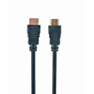Cablu Gembird HDMI, conector 1: HDMI-A male, conector 2: HDMI-A male, latime de banda suportata 10.3 Gbps, rezoltuie maxima suportata 4k @ 60Hz, lungime cablu 1m, potrivit pentru 3D, 4K, ARC, Dolby-True HD, DTS- HD, HDMI CEC, UHD 2160p, negru