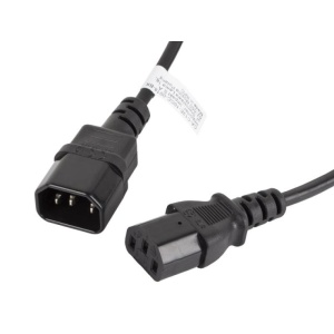 Cablu IEC 320 C13 C14 1,8 m negru