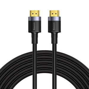 Cablu video Baseus Cafule, conectivitate HDMI (T) la HDMI (T), rezolutie maxima 4K UHD (3840 x 2160) la 60 Hz, conectori auriti, lungime 5 metri