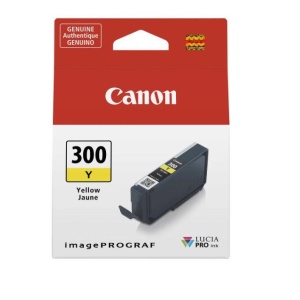 Cartus cerneala Canon PFI300Y, Yellow, capacitate 14.4ml, pentru Canon imagePROGRAF PRO-300.
