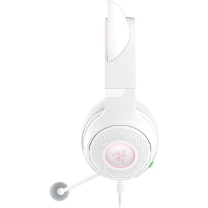 Casti Razer Kraken Kitty V2 USB-A, snesibilitate 92.5 dB SPL / mW @ 1kHz si sensibilitate microfon 42 dBV / Pa, alb - Img 4