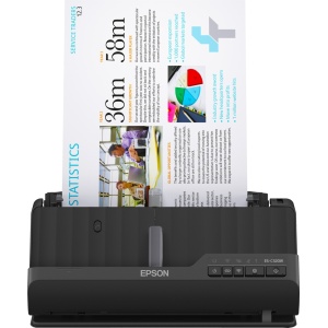 EPSON ES-C320W A4 Compact wi-fi Sheetfed Scanner, Rezolutie optica: 600 x 600 DPI, Sursa lumina: ReadyScan LED technology, Viteza scanare:30ppm, Capacitate ADF: 20 coli, Volum scanare: 3500 pagini/zi, Duplex, Formate:BMP, JPEG, TIFF, multi-TIFF, PDF,