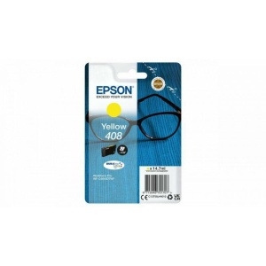 Epson Singlepack Yellow 408 DURABrite Ultra Ink, 14.7 ml, WorkForce Pro WF-C4810DTWF, WorkForce Pro WF-C4310DW.