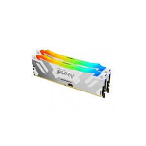 Memorie RAM Kingston DDR5 32GB 6000MHz CL32 1.35V Dual Channel Kit Fury Renegade Silver/White RGB XMP