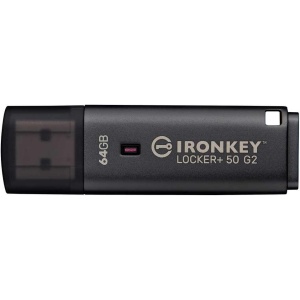 Memorie USB Flash Drive Kingston 64GB IronKey Locker+ 50 G2