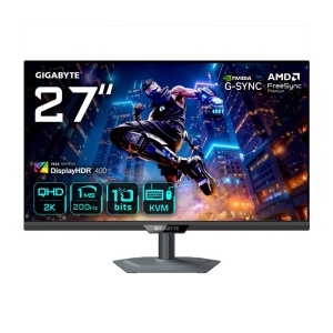 Monitor gaming Gigabyte M27Q2, diagonala 27" SS IPS, display 596.736(H) x 335.664(V), 2560 x 1440(QHD), conectivitate 2 x HDMI 2.0 1 x Displayport 1.4, 1 x USB Type-C (Alternate Mode; Upstream port; Power Delivery up to 18W), 2 x USB 3.2 Downstream ports