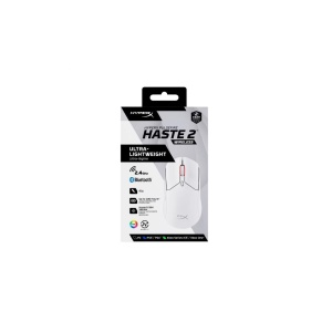 Mouse HP cu fir, HYPERX Pulsefire Haste, Pixart 3327 sensor, DPI pana la 26.000, greutate 254g, Wireless, White - Img 3