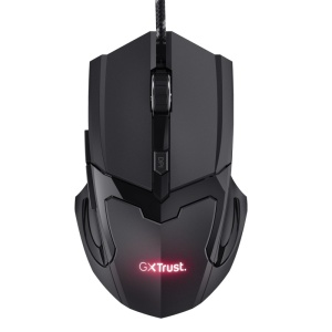 Mouse Trust Basics gaming cu fir, 4800 DPI, negru