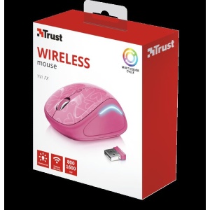 Mouse Trust Yvi FX, Wireless, roz - Img 5