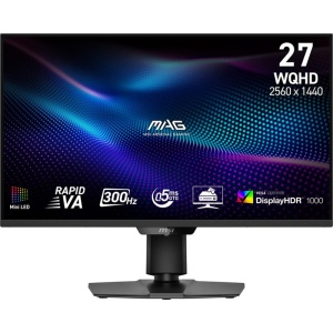MSI MAG 274QPF X30MV. Display diagonal: 68.6 cm (27"), Display resolution: 2560 x 1440 pixels, HD type: Wide Quad HD, Display technology: LCD, Response time: 0.5 ms, Native aspect ratio: 16:9, Viewing angle, horizontal: 178°, Viewing angle, vertical: