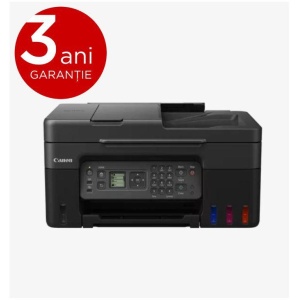 "Multifunctional inkjet color CISS Canon PIXMA G4470 , dimensiune A4(Printare, Copiere, Scanare, Fax), viteza imprimare 11ipm alb-negru, 6ipm color,rezolutie printare 4800x1200 dpi, imprimare fara margini, alimentarehartie 100 coli, ADF 35 coli, scanner - Img 1
