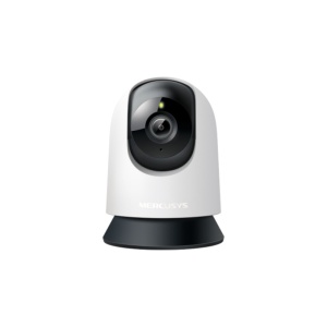 Pan/Tilt Home Security Wi-Fi Camera SPEC:2K (2304x1296), 2.4 GHz, Horizontal 360º FEATURE: Pan/Tilt, Smart Detection and Notifications (motion, person, baby crying), Motion Tracking, Sound and Light Alarm, Remote Control, Two-Way Audio, Voice Control
