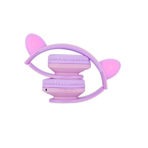 PowerLocus Casti pentru copii wireless Kids Cat Ears Purple/Pink - Img 3