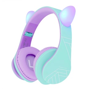 PowerLocus Casti pentru copii wireless KidsCats Purple/Teal