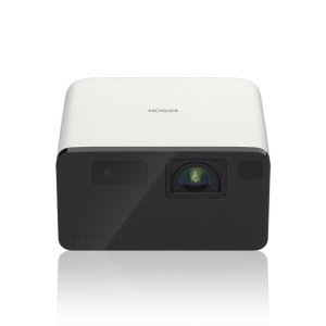 Proiector Epson EF-21W Proiector compact cuproiecte de pana la 150", Tehnologie 3LCD, LCD 0.62", 1000 lumeni (500 mod economic), Full HD, Aspect: 16:9, Contrast: 5.000.000 : 1, Sursa lumina: Laser, Durata de viata sursa lumina: 20.000 ore, Refresh rate: