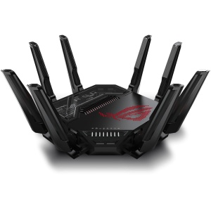 Router Asus Quad-Band ROG Rapture GT-BE98, WIFI-7, Standarde wireless: WiFi 6 (802.11ax), WiFi 7 (802.11be), IEEE 802.11a, IEEE 802.11b, IEEE 802.11g, IEEE 802.11n, IEEE 802.11ac, IPv4, IPv6, Segment Produs: BE25000, Viteza wireless: 1376+5764+5764+11529 - Img 3