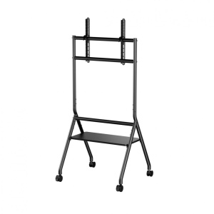 Stand TV mobil Serioux 13E-46FW, dimensiuni: 725x635x1615mm, compatibilitate dimensiune ecran: 37""-86"", VESA: 200x200, 300x200, 400x200, 300x300, 400x300, 400x400, 600x400, greutate maximă suportata: 80 kg, greutate maximă suportata raft: 10 kg - Img 3
