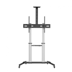 Stand TV mobil Serioux 44-610TW, dimensiuni 1292x717x2327mm, compatibiliate dimensiune ecran 60"-100", VESA: 200x200, 400x200, 300x300, 400x400, 600x400, 800x400, 800x600, 1000x600, greutate maximă suportata: 100 kg, interval de înclinare: +5°~-10°, - Img 9