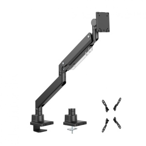 Suport monitor Serioux MM80-C012, compatibilitate dimensiune ecran 17"-57", arc cu gaz, greutate maximă suportata: (per ecran): 2~27 kg, greutate maximă suportata pentru ecran curbat (per ecran): 1 ~ 22 kg, VESA: 75x75, 100x100, 100x200, 200x100,