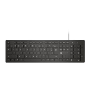 Tastatura Natec Herring Slim, membrana, lungime cablu 150cm, 105 taste, layout ANSI-ISO, negru