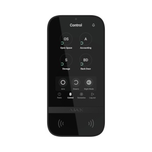 Tastatura Wireless tactila, AJAX KeyPad TouchScreen, negru