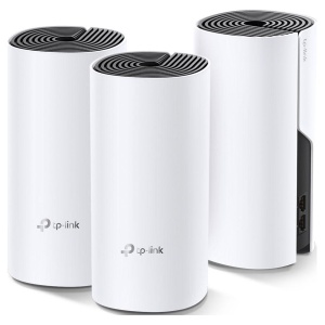 TP-Link Sistem Mesh Wi-Fi pentru întreaga casă AC1200, DECO M4(3-PACK); Procesor: Quad-core CPU; Interfață: 2 Gigabit Ethernet Ports (WAN/LAN auto-sensing) per Deco unit; 2 internal dual-band antennas per Deco unit; Flash: 16 MB; SDRAM: 128 MB; Standarde