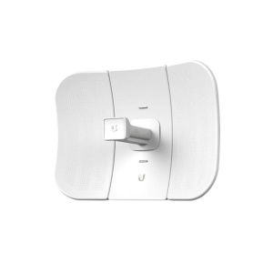 Ubiquiti Networks LiteBeam M5 with InnerFeed Technology, 125 mph / 200 km/h, 39.76 lbf @ 125 mph / 176.86 N @ 200 km/h, Outdoor UV stabilized plastic, 24 V, 0.2 A PoE adapter (included), 1 x 10/100 Ethernet port, 5150 - 5875 MHz, 14.25 x 10.51 x 7.24" /