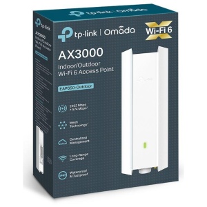 Wireless Access Point TP-Link EAP650-Outdoor, AX3000 Wireless Dual Band Indoor/Outdoor Access Point, 802.3at PoE, STANDARDE WIRELESS: IEEE 802.11ax/ac/n/g/b/a, interfata: 1× Port Ethernet (RJ-45) Gigabit (Suportă PoE 802.3at și Passive PoE), weather - Img 3