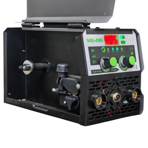 Aparat de sudura invertor sarma fara gaz MIG MMA TIG, 3 IN 1, 495A, sarma de sudura inclusa, manusi protectie, masca cadou KRAFTNER KF-5943 - Img 2