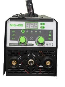 Aparat de sudura invertor sarma fara gaz MIG MMA TIG, 3 IN 1, 495A, sarma de sudura inclusa, manusi protectie, masca cadou KRAFTNER KF-5943 - Img 3