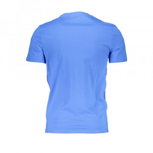 Guess мъжка пролетна тениска синьо с голямо лого бейсик модел basic tshirt