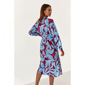 TATUUM women dress дамска рокля колан къси ръкави