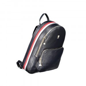 Tommy Hilfiger women black дамска раница черно златно лого 