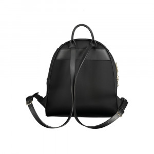 Patrizia Pepe women black дамска раница черна златно лого 