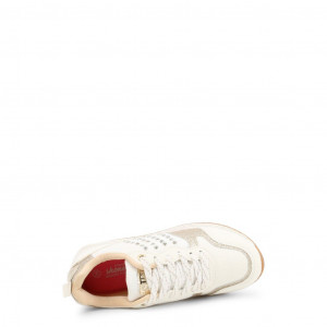 shone kids sneakers детски маратонки висока подметка цветни детайли  бял шипове злато лъскаво блестящо
