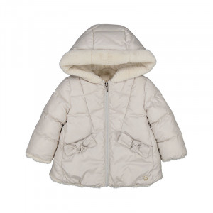 Mayoral girl jacket детско яке с пухче и панделки за момиче