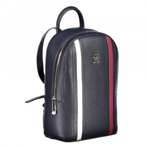 Tommy Hilfiger women black дамска раница черно златно лого 