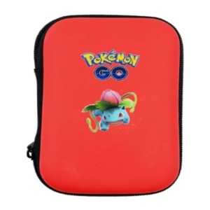 Portofel Pokemon GO Ivysaur rosu, pentru 50 cartonase, 10.5 x 16 cm