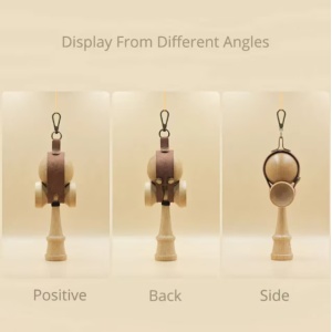 Suport pentru kendama din piele, maro - Img 3