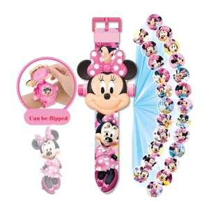 Ceas pentru copii Disney cu proiector, Minnie Mouse - Img 2
