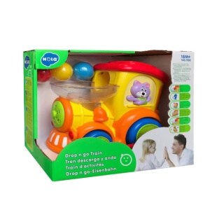 Jucarie interactiva HOLA Locomotiva cu sunete si lumini LA958, 18 luni+, multicolor