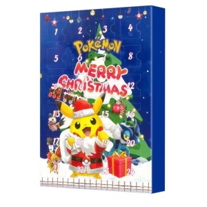 Calendar Advent de Craciun, Pokemon, 24 figurine, albastru