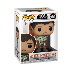 Figurina Funko POP! Star Wars: Mandalorian - Mandalorian cu Grogu