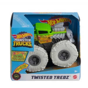 Masinuta Hot Wheels Monster Trucks - Twisted Treadz, Bone Shaker, 1:43 - Img 1